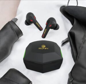Ronin R-860 Bluetooth Gaming Earbuds with RGB lighting and charging case