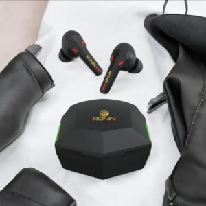 Ronin R-860 Bluetooth Gaming Earbuds with RGB lighting and charging case
