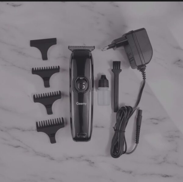 Geemy GM-6050 Rechargeable Hair Trimmer for Men – Professional T-Blade Clipper