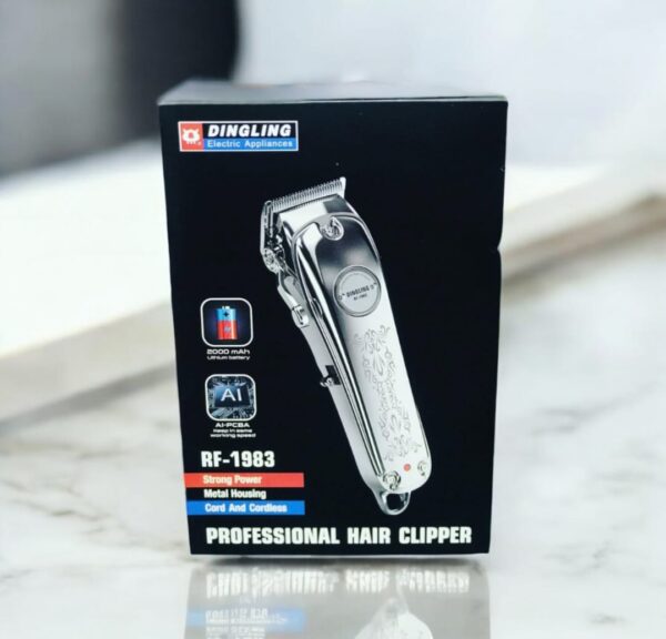 Dingling RF-1983 Professional Hair Clipper – Cord & Cordless, 2000mAh Battery - Image 4