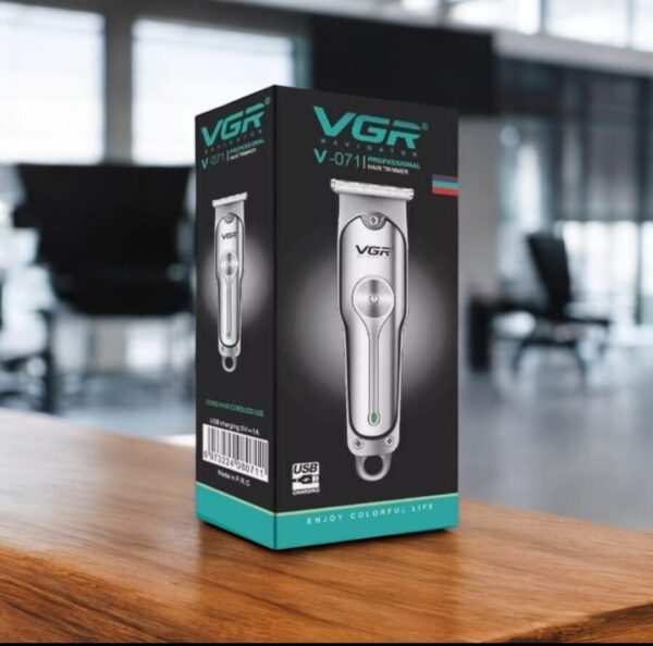 VGR V-071 Cordless Hair Trimmer with Guide Combs, USB Charging, and Grooming Accessories