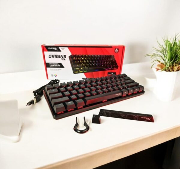 HyperX Alloy Origins 60 RGB Mechanical Gaming Keyboard with Red Switches and 60% Compact Layout