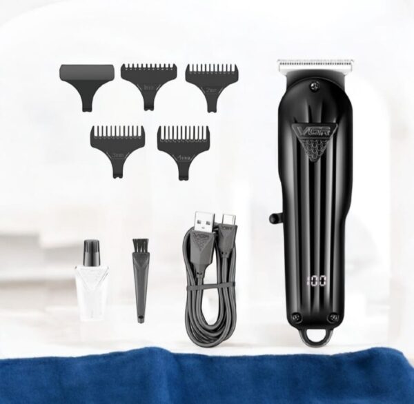 VGR V-982 cordless digital display hair clipper for professional grooming