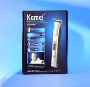 Kemei KM-5017 cordless rechargeable hair clipper for adults and children