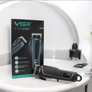 VGR V-683 cordless professional hair clipper for men with stainless steel blades