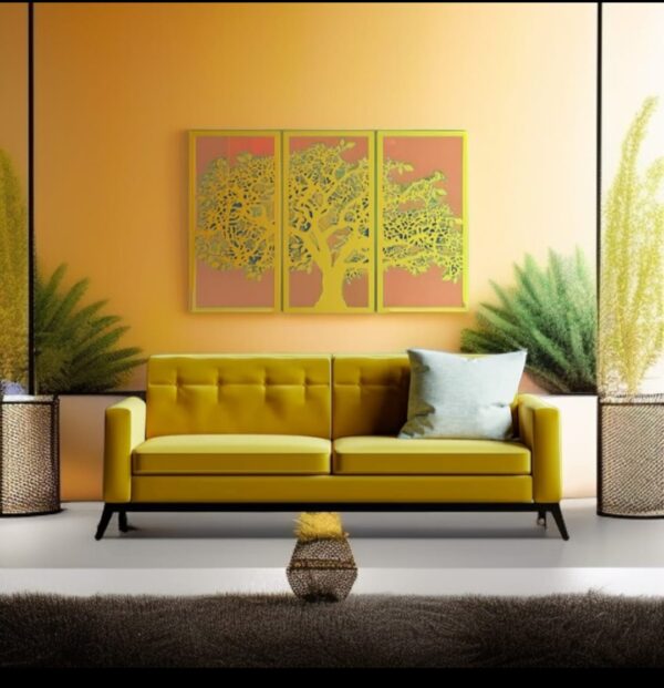 Tree of Life dimensional metal wall art with spiritual roots and branches
