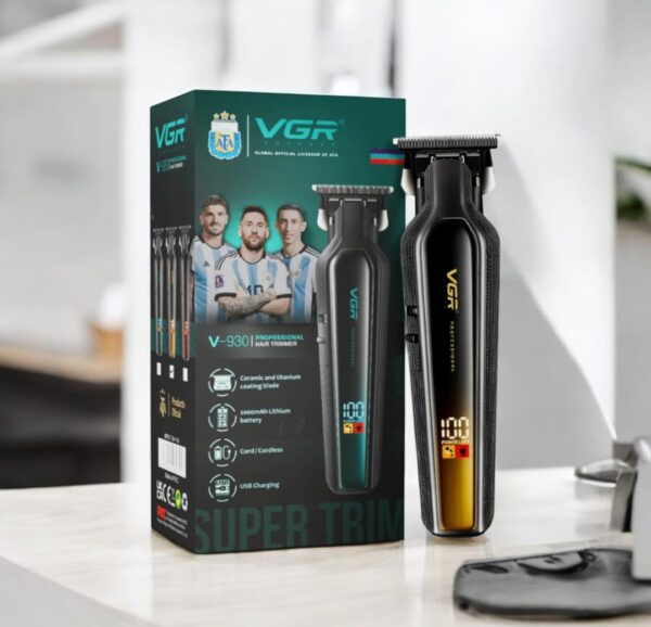 VGR V-930 professional hair trimmer with DLC blade and 7000 RPM motor
