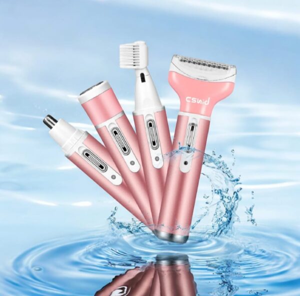 Kemei KM-3024 4-in-1 rechargeable electric shaver for women