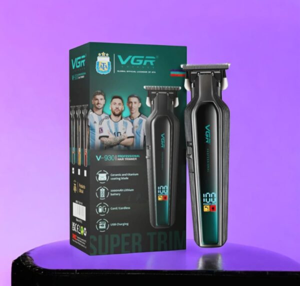 VGR V-930 professional hair trimmer with DLC blade and 7000 RPM motor