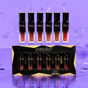Emelie Liquid Lipstick & Lip Gloss Set – Matte & Glossy Long-Lasting Lip Colors