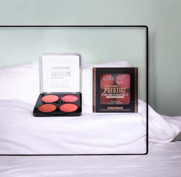 Emelie Professional Prestige Luminous Matte Blusher – 4-Color Blush Palette - Image 2