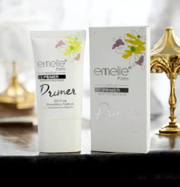 Emelie Paris Mattifying Face Primer – Oil-Free Shine Control & Smoothing Makeup Base - Image 2