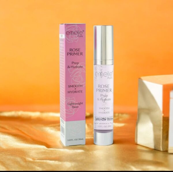 Emelie Prep & Hydrate Primer Rose – 30ml Hydrating Makeup Primer with Rose Extract