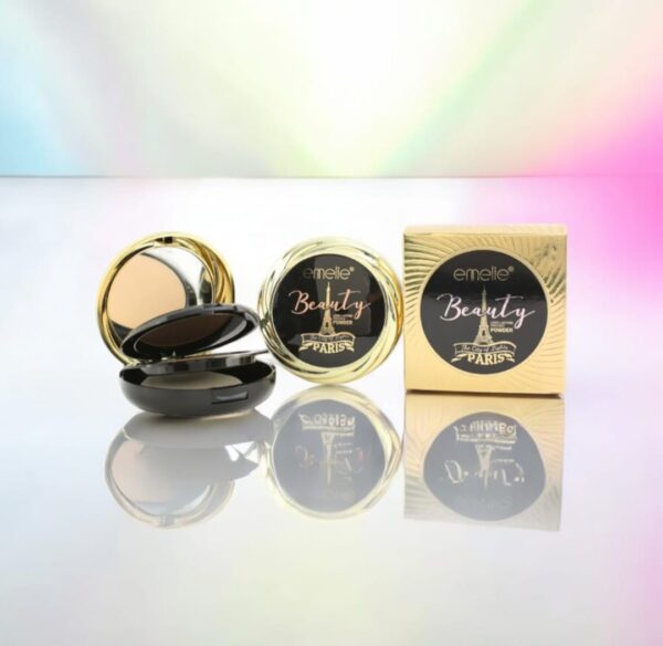 Emelie Paris Beauty Pressed Powder – Matte Oil-Free Face Compact