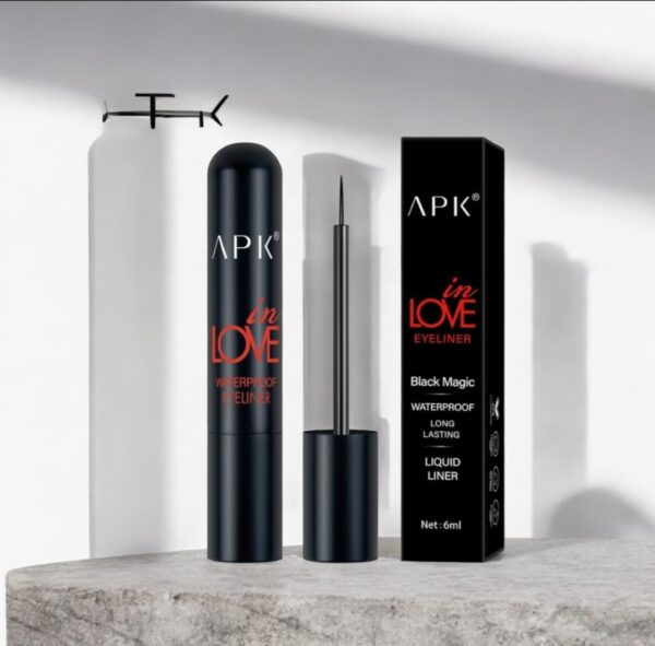 APK In Love Black Magic Waterproof Liquid Eyeliner - Jet Black Smudge-Proof