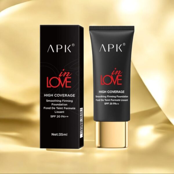 APK In Love High Coverage Smoothing Firming Foundation – Full Coverage & Matte Finish
