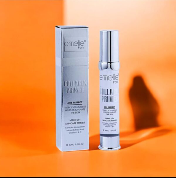 Emelie Paris Collagen Primer – Age Perfect Makeup Base with Skincare Benefits - Image 2