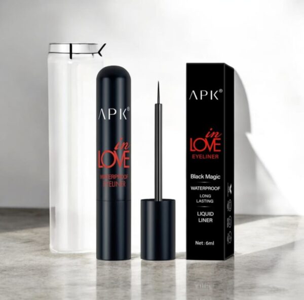 APK In Love Black Magic Waterproof Liquid Eyeliner - Jet Black Smudge-Proof