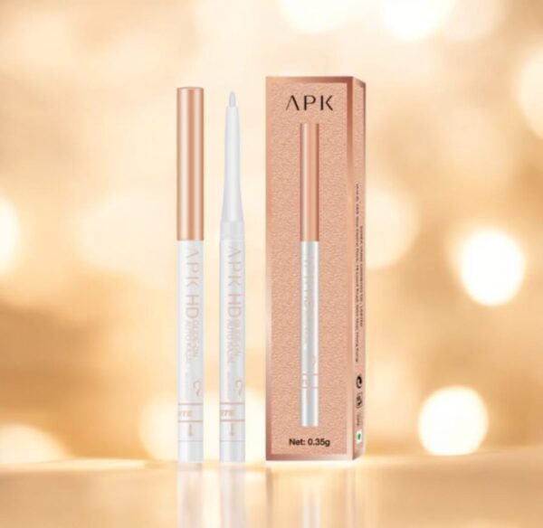 APK HD Glide-On Auto White Kajal Pencil – Smooth, Smudge-Proof Eye Brightener