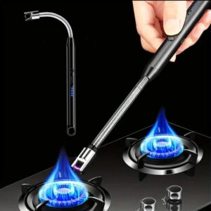 USB Rechargeable Electric Arc Lighter with Flexible Neck for Gas Stove