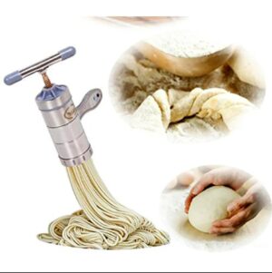 Manual Stainless Steel Noodle Maker and Pasta Press Machine with Molds